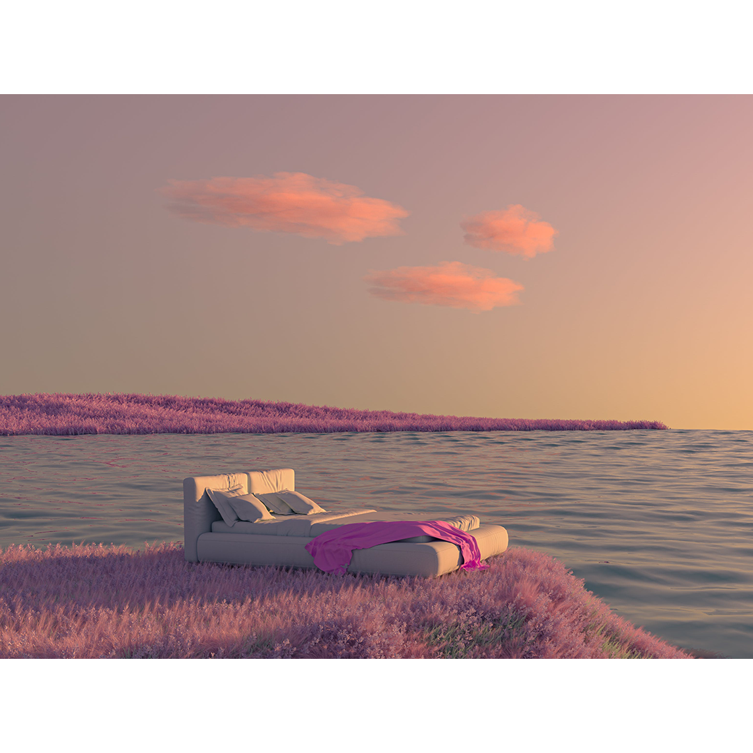 Photo by Mo Eid of-bed-on-colorful-flowers-on-cape